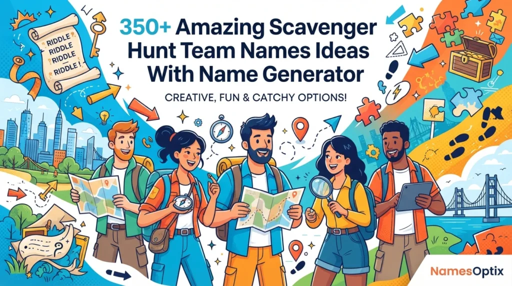350+ Amazing Scavenger Hunt Team Names Ideas With Name Generator
