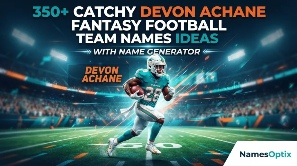 350+ Catchy Devon Achane Fantasy Football Team Names Ideas With Name Generator