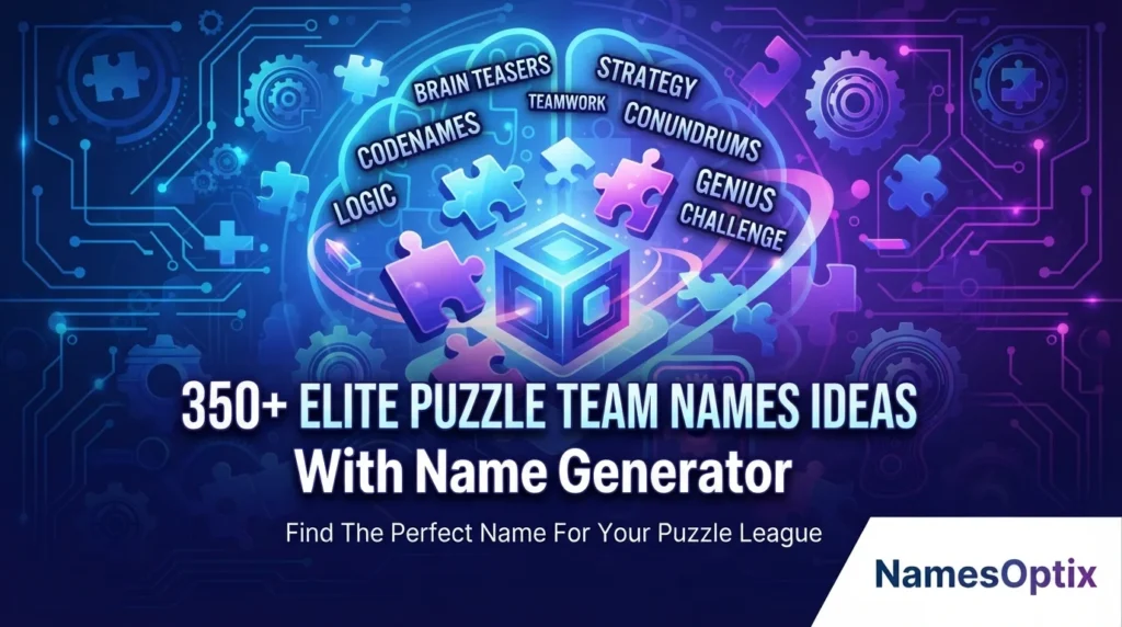 350+ Elite Puzzle Team Names Ideas With Name Generator
