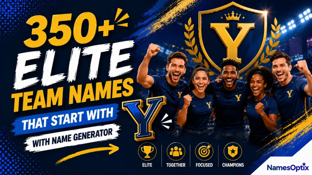 350+ Elite Team Names That Start With Y With Name Generator