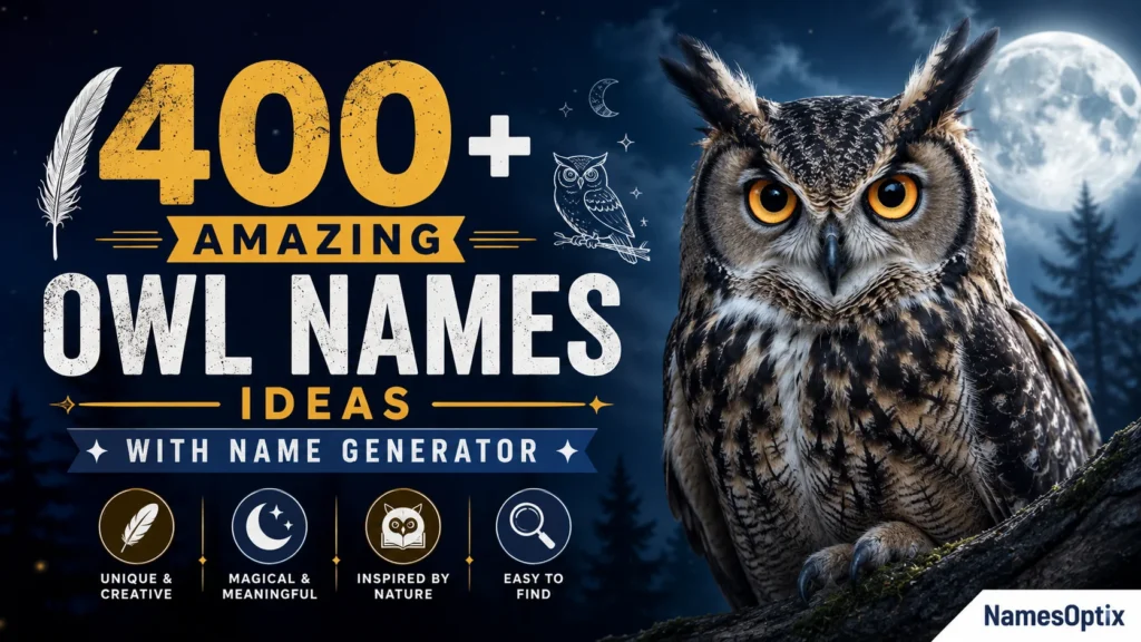 400+ Amazing Owl Names Ideas With Name Generator