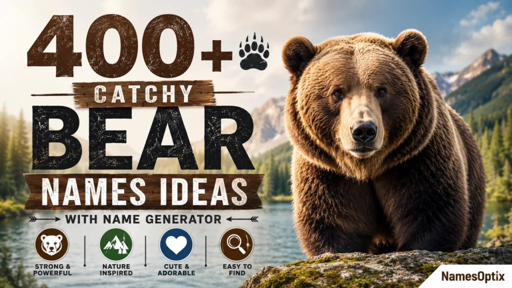 400+ Catchy Bear Names Ideas With Name Generator