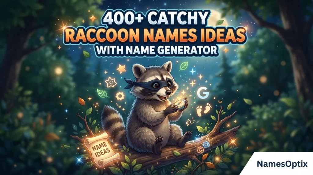 400+ Catchy Raccoon Names Ideas With Name Generator