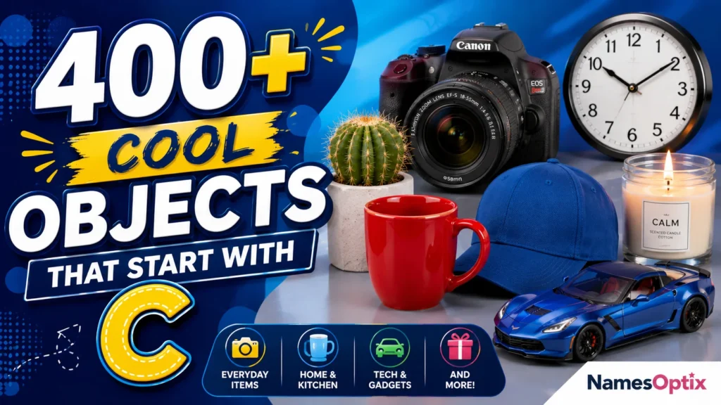 400+ Cool Objects That Start With C