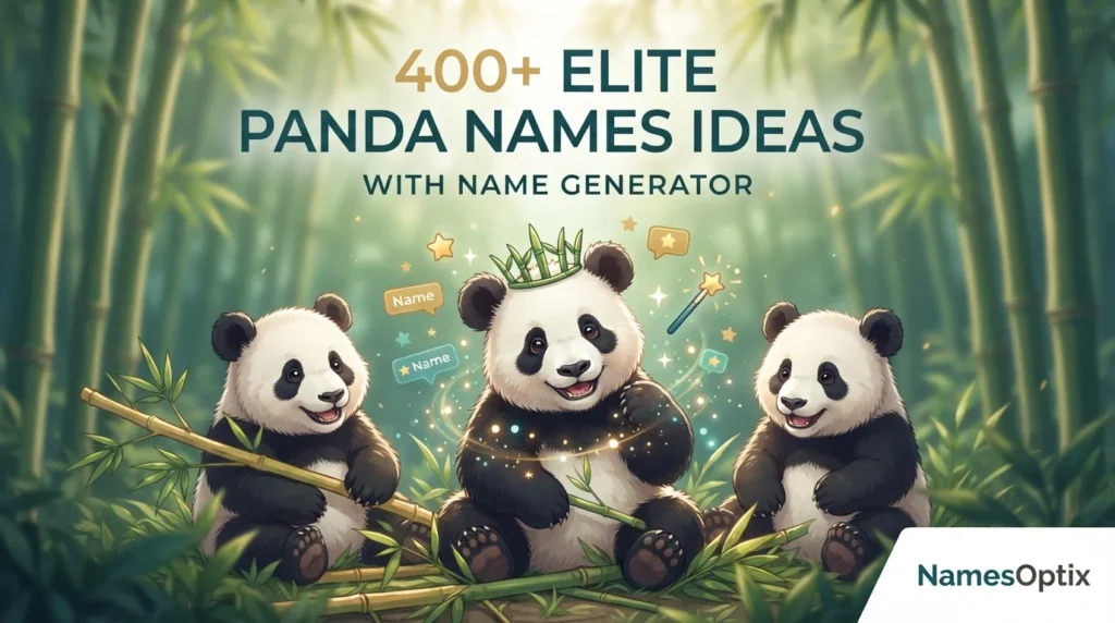 400+ Elite Panda Names Ideas With Name Generator
