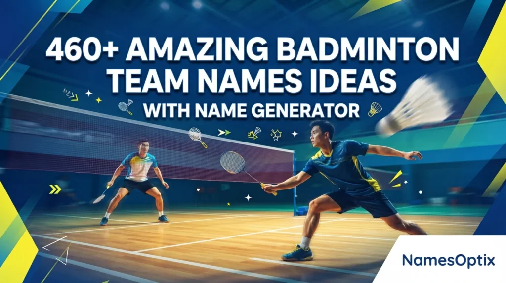 460+ Amazing Badminton Team Names Ideas With Name Generator