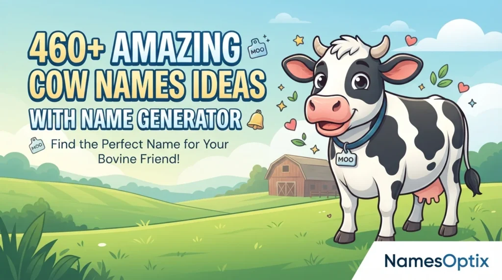 460+ Amazing Cow Names Ideas With Name Generator