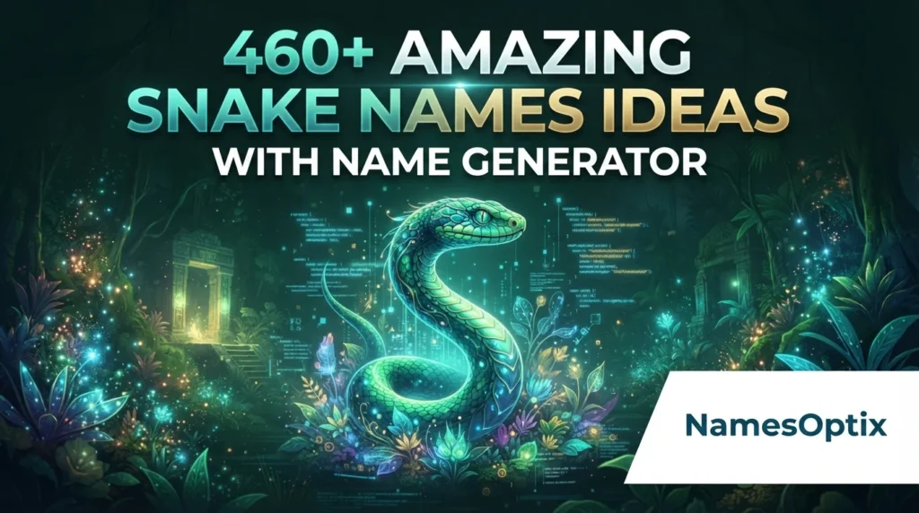 460+ Amazing Snake Names Ideas With Name Generator