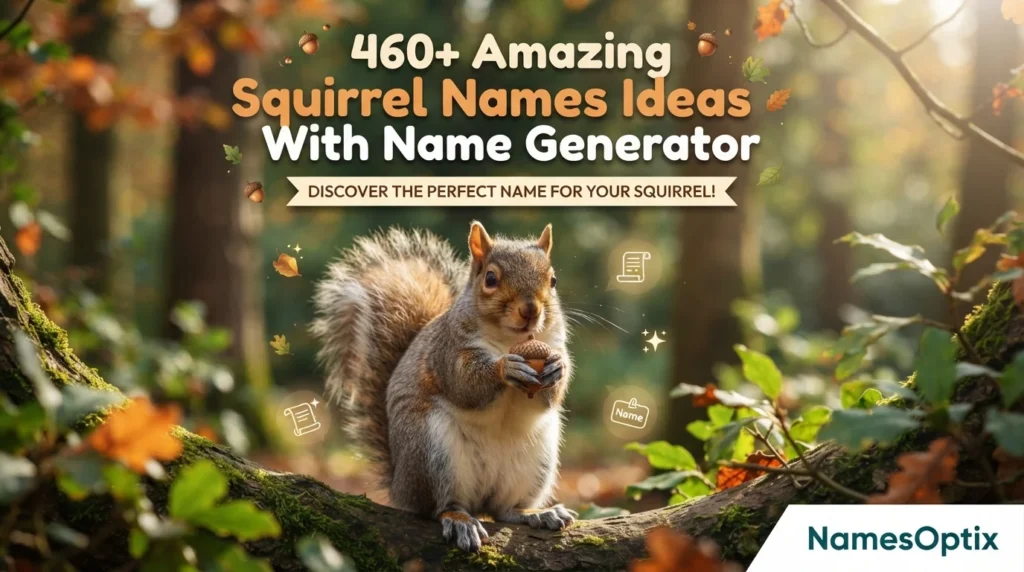 460+ Amazing Squirrel Names Ideas With Name Generator
