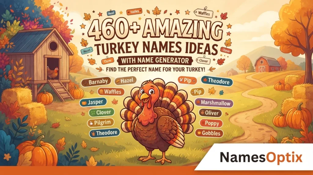 460+ Amazing Turkey Names Ideas With Name Generator