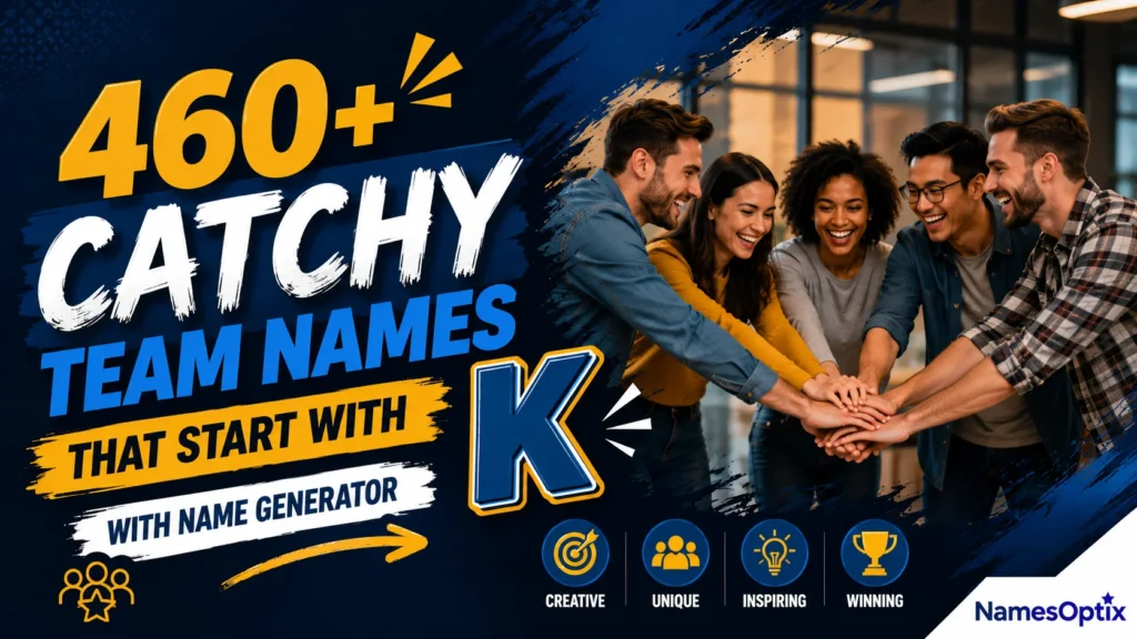 460+ Catchy Team Names That Start With K With Name Generator