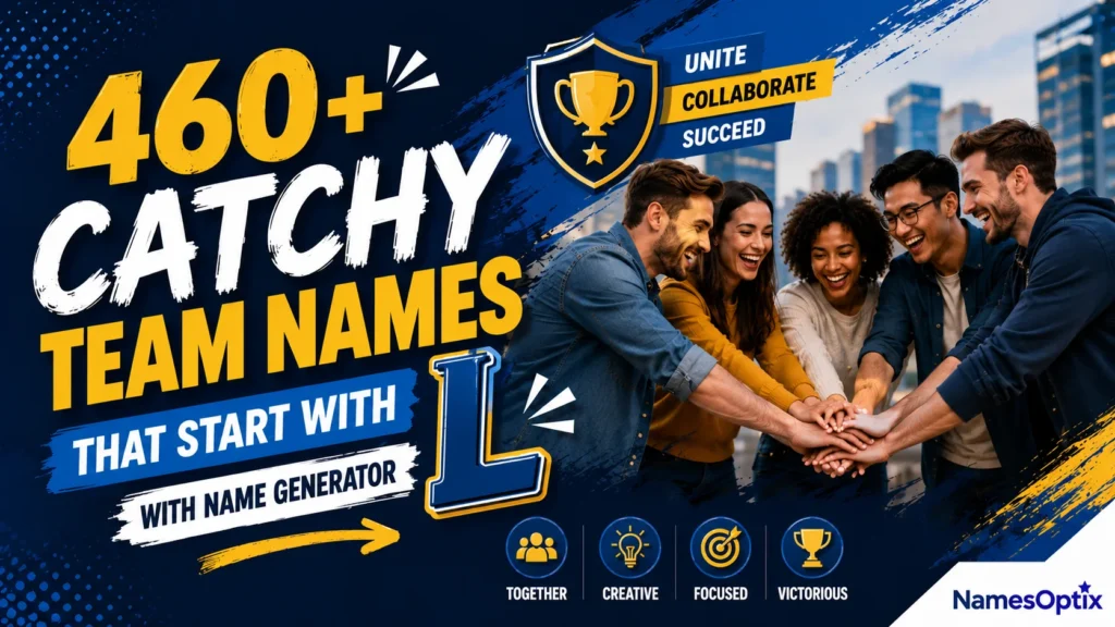 460+ Catchy Team Names That Start With L With Name Generator