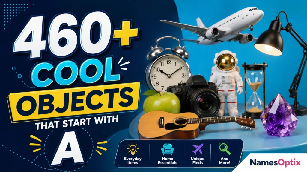 460+ Cool Objects That Start With A
