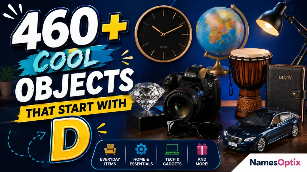 460+ Cool Objects That Start With D