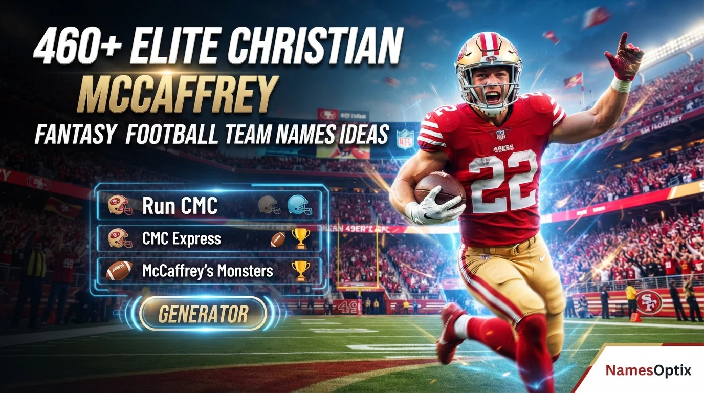 460+ Elite Christian Mccaffrey Fantasy Football Team Names Ideas With Name Generator