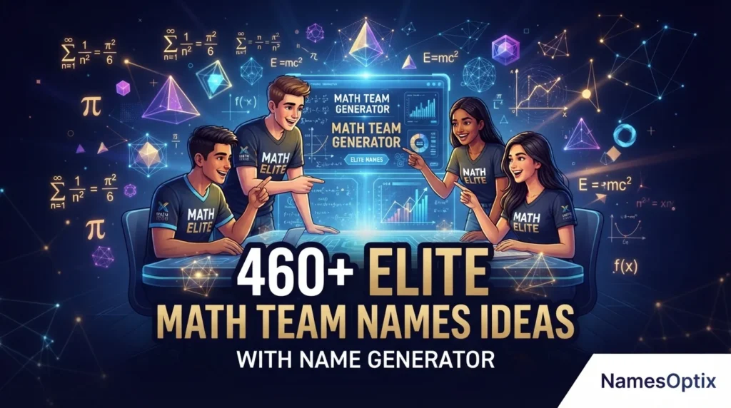 460+ Elite Math Team Names Ideas With Name Generator