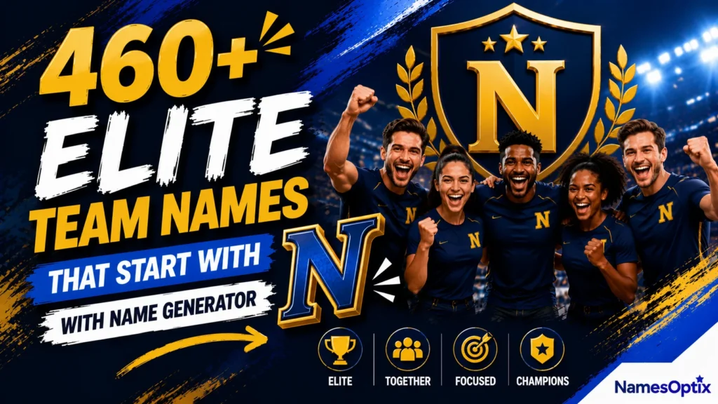 460+ Elite Team Names That Start With N With Name Generator
