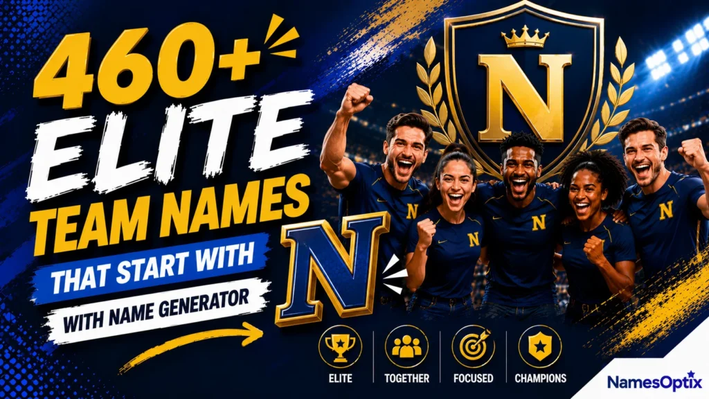 460+ Elite Team Names That Start With O With Name Generator