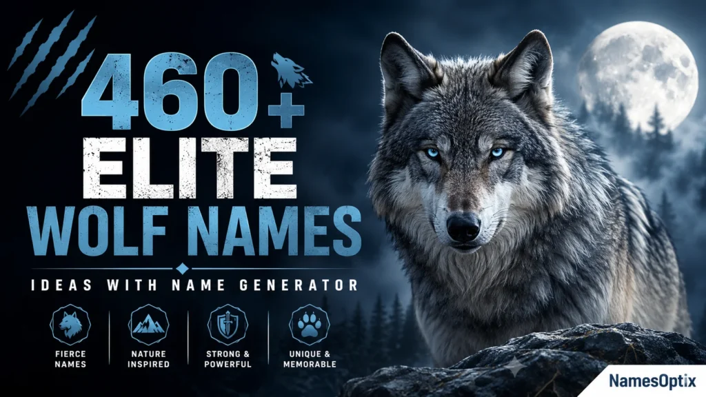 460+ Elite Wolf Names Ideas With Name Generator