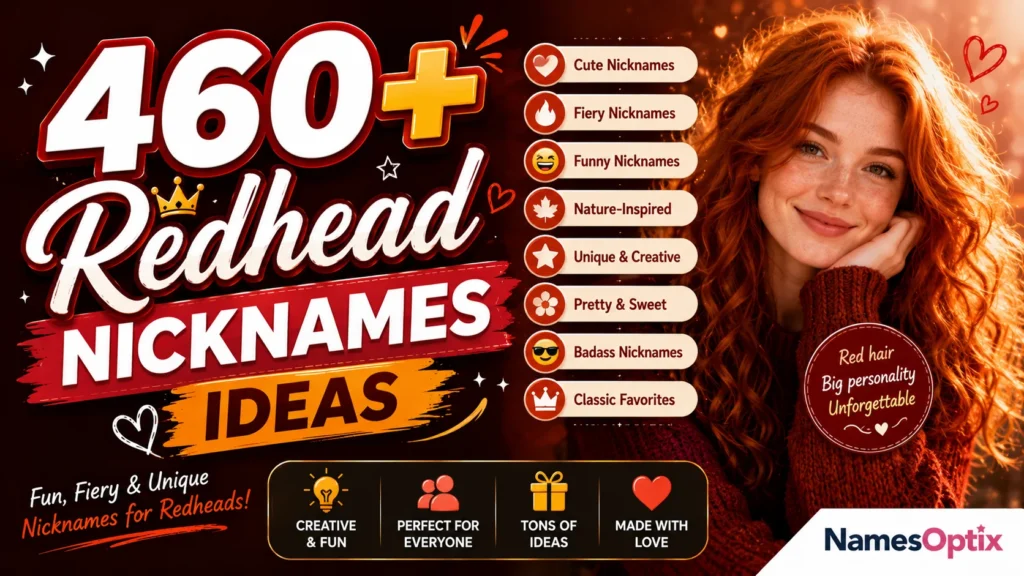 460+ Redhead Nicknames Ideas