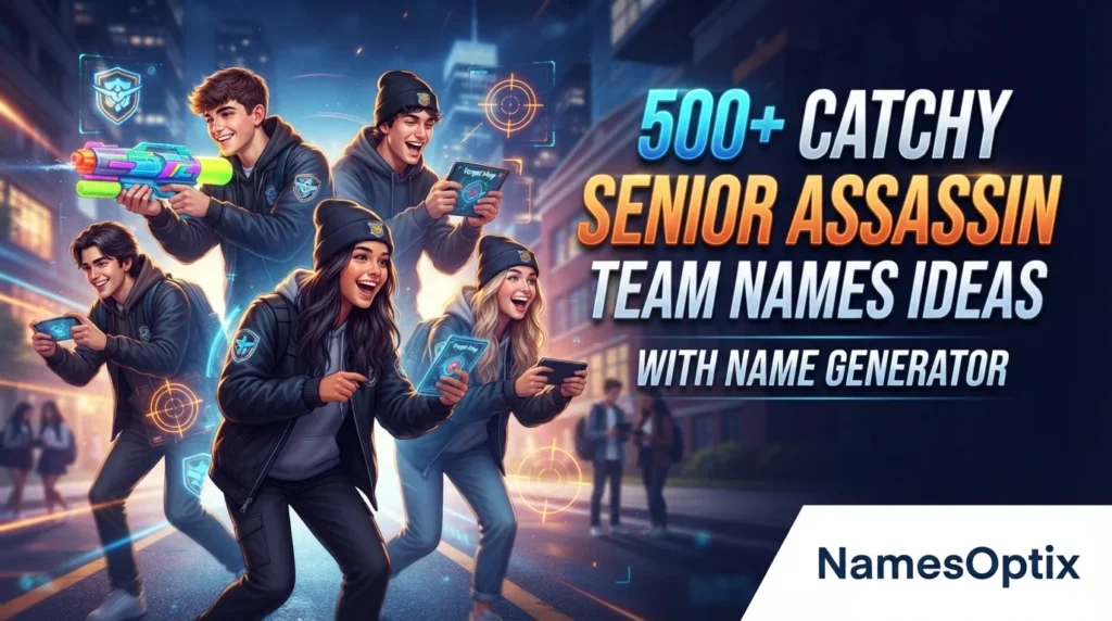 500+ Catchy Senior Assassin Team Names Ideas With Name Generator