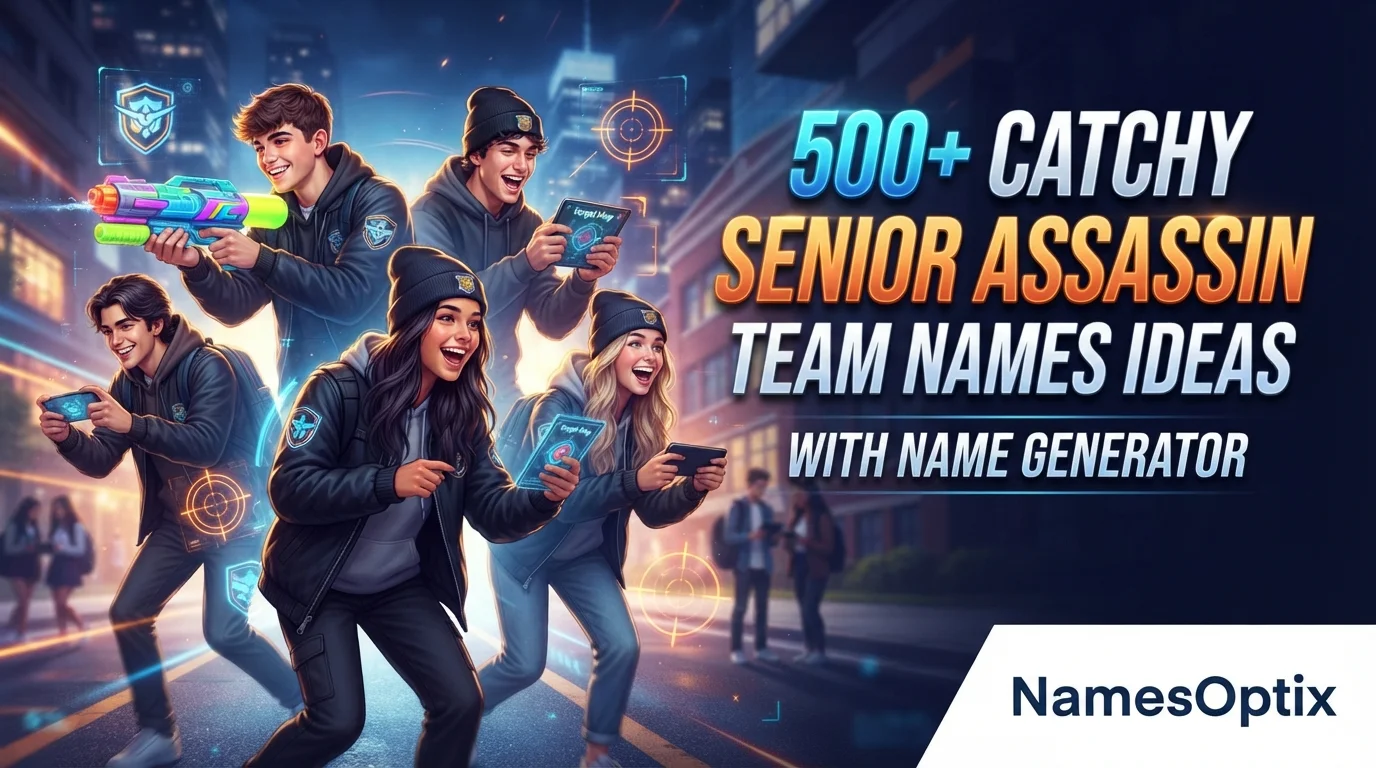 500+ Catchy Senior Assassin Team Names Ideas With Name Generator