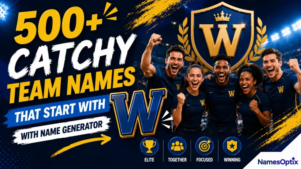 Team Names That Start With W