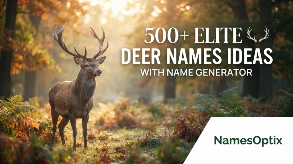 500+ Elite Deer Names Ideas With Name Generator