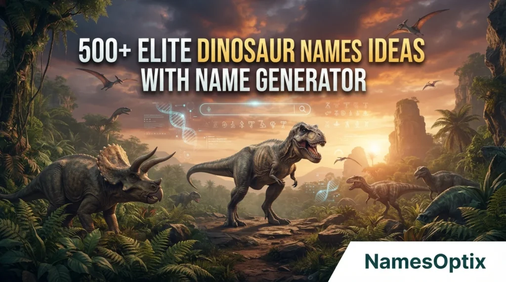 500+ Elite Dinosaur Names Ideas With Name Generator
