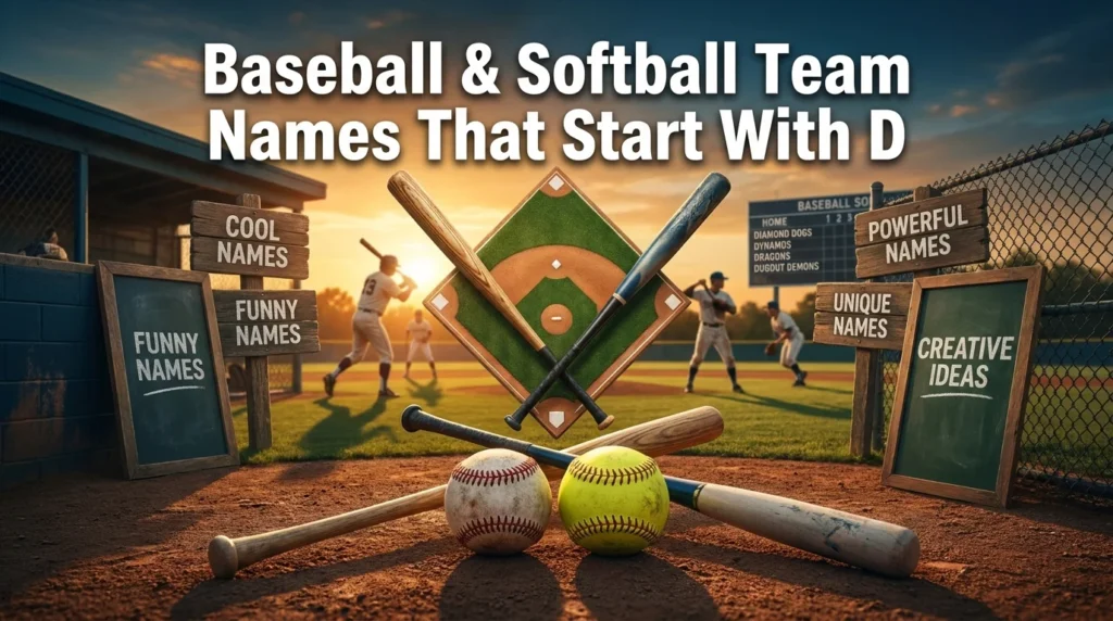 Baseball & Softball Team Names That Start With D