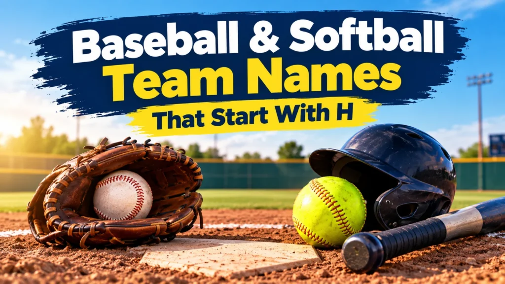 Baseball & Softball Team Names That Start With H