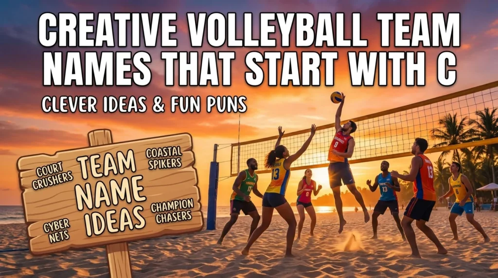 Creative Volleyball Team Names That Start With C