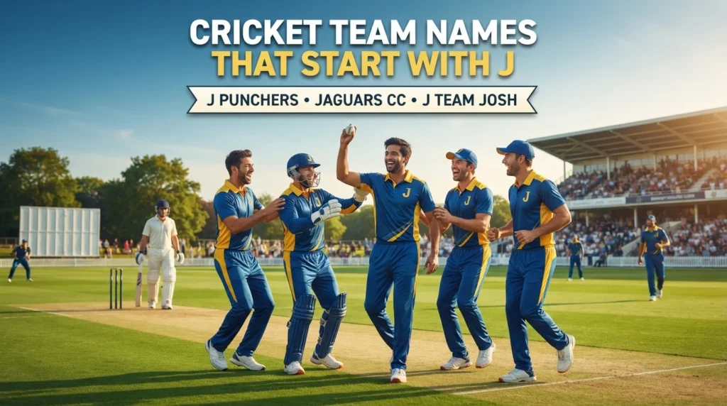 Cricket Team Names That Start With J