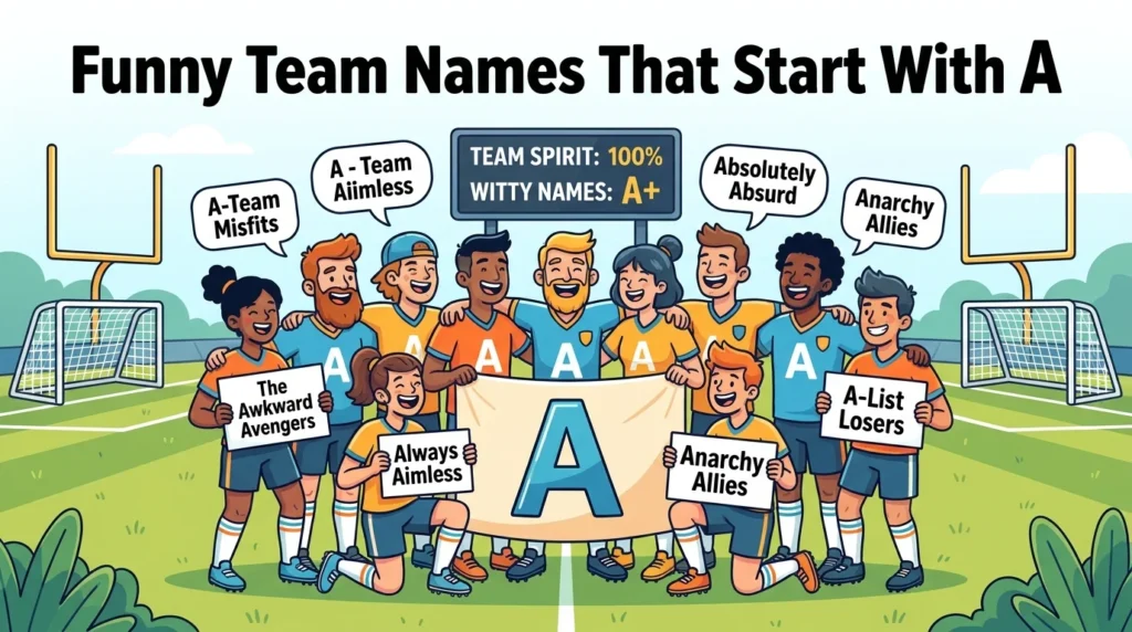 Funny Team Names That Start With A