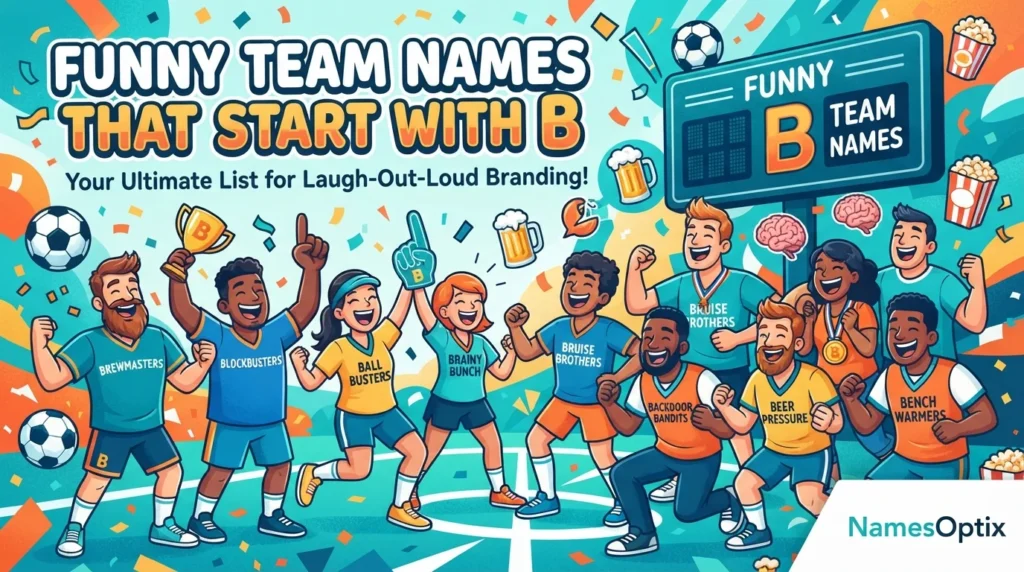 Funny Team Names That Start With B