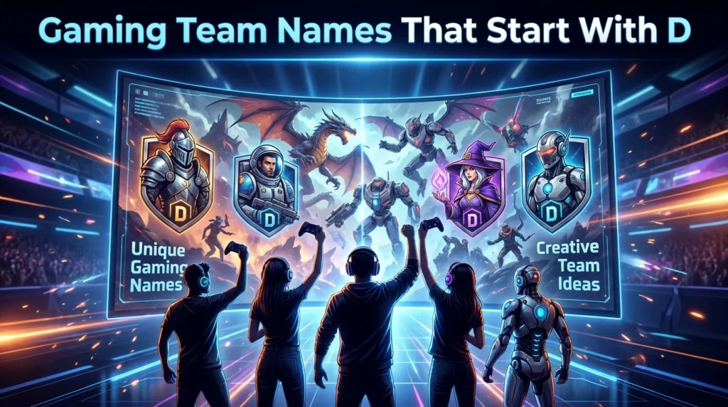 Gaming Team Names That Start With D