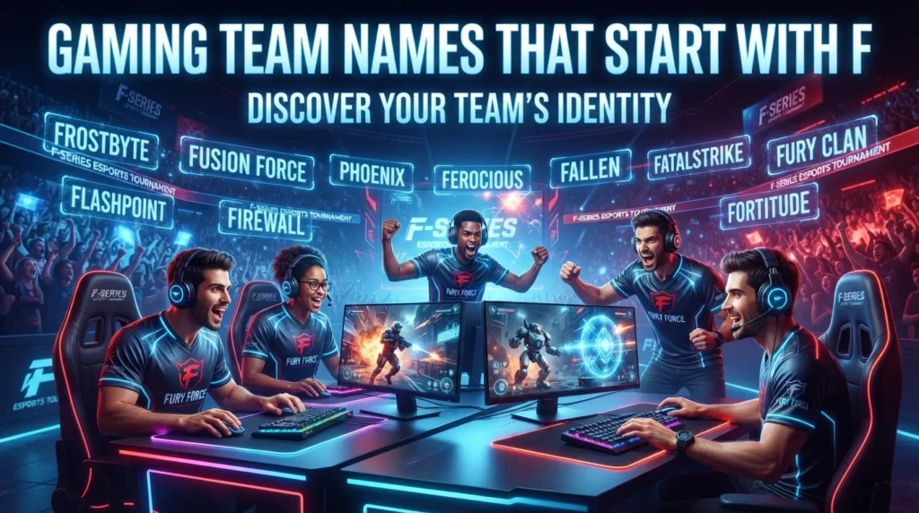 Gaming Team Names That Start With F
