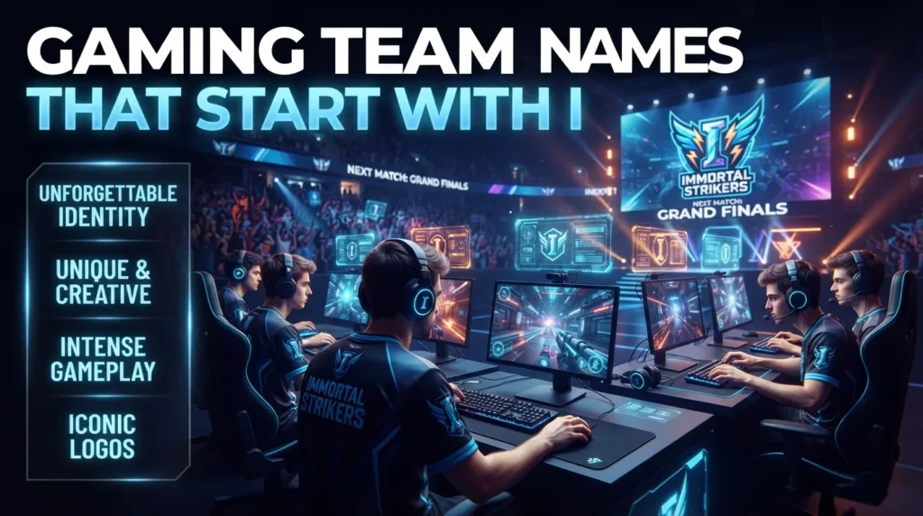 Gaming Team Names That Start With I