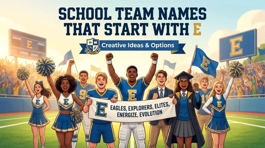 School Team Names That Start With E
