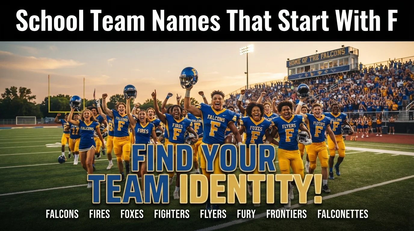 School Team Names That Start With F