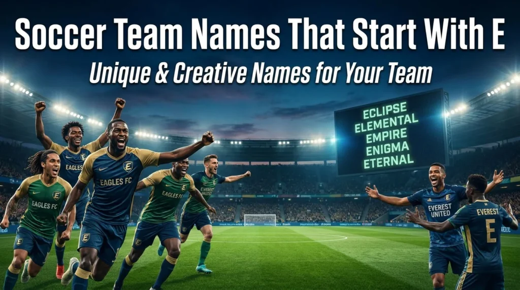 School Team Names That Start With E