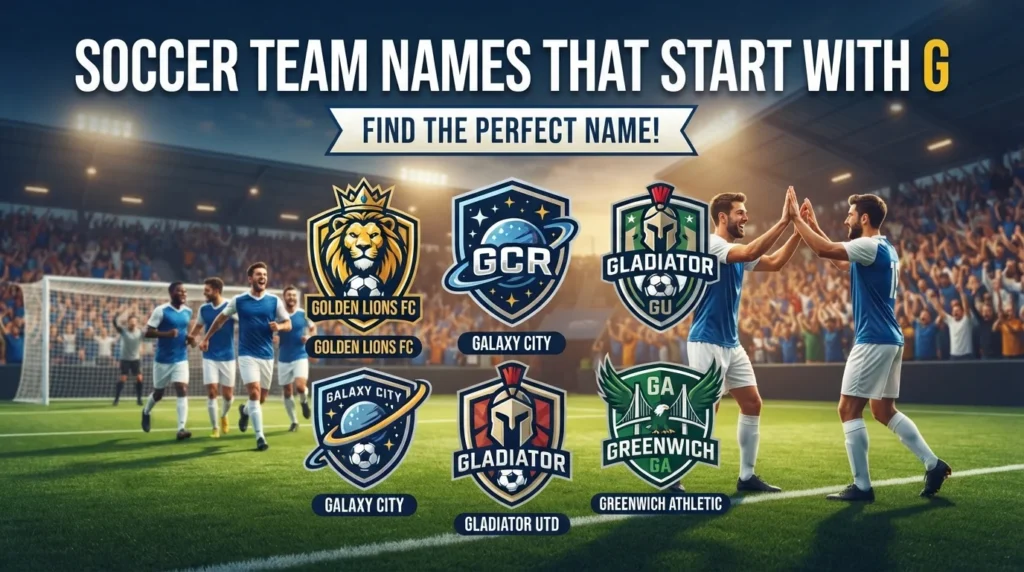 Soccer Team Names That Start With G