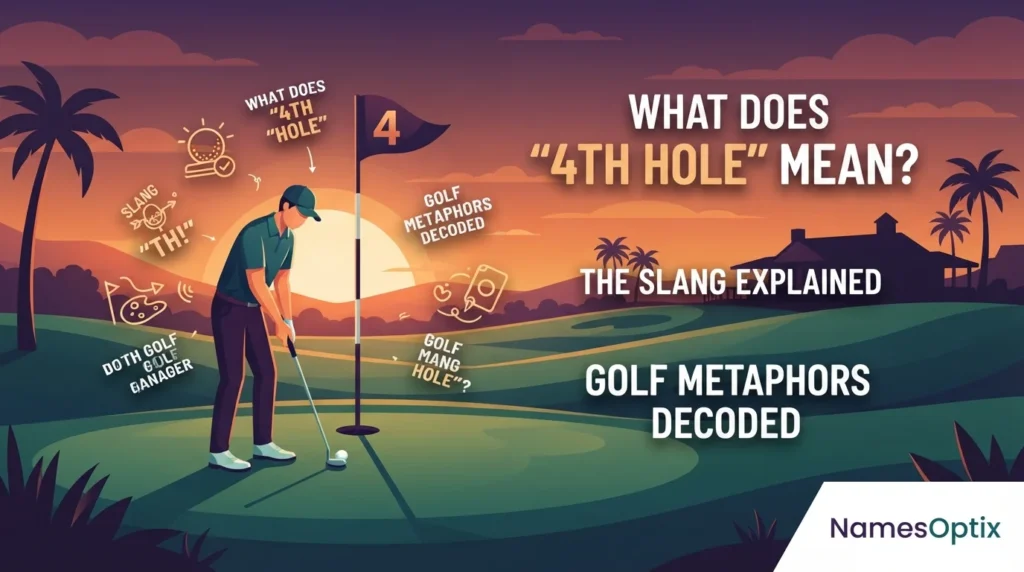4th Hole slang mean
